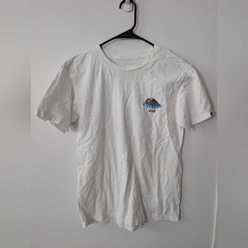Vans Off The‎ Wall Sinking Van Classic Fit Men's Cotton T-Shirt Size Small